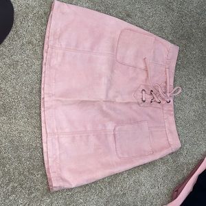 Blush pink skirt
